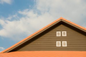 The roof of a home.